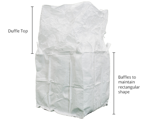 43x48x51 Bulk Bag Without Coating Duffle Top Bulk Bag With Baffles 2