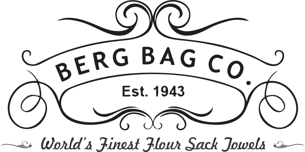 berg bag flour sack towel logo